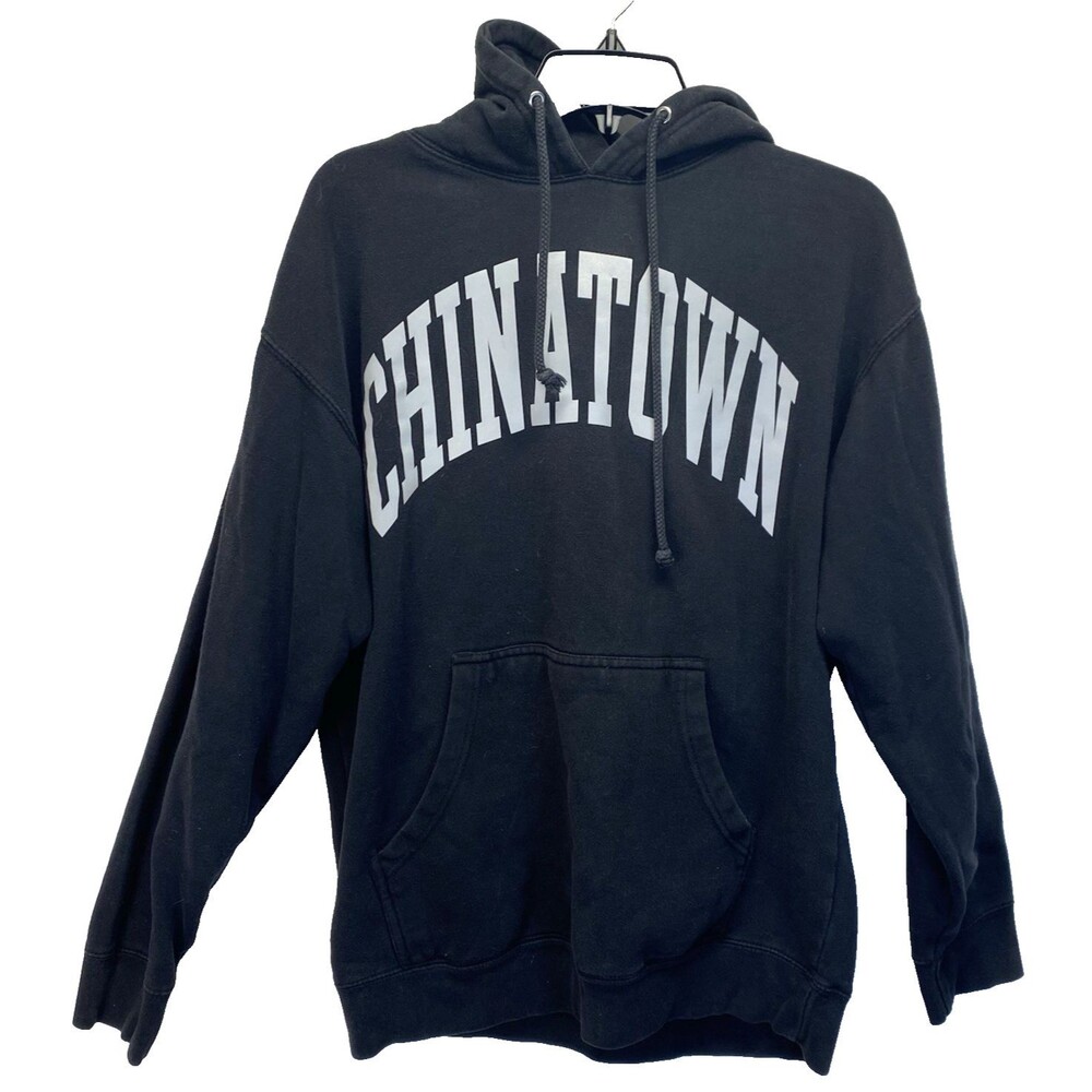 Chinatown Market Men's M Hoodie Black Organic Cotton Arch Logo Sweatshirt USA